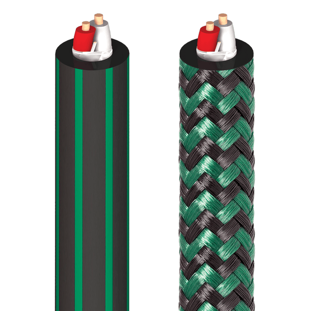 AudioQuest Chicago - CHICAGO328 328 ft = 100 m CL3 Black PVC with Green Stripes