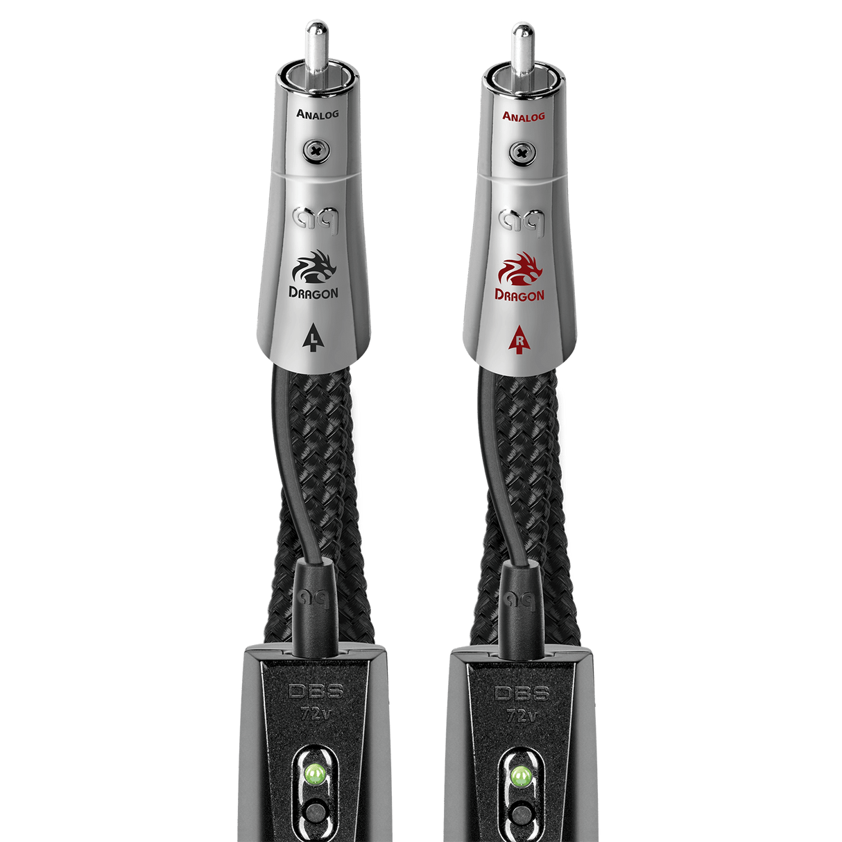 AudioQuest Dragon RCA > RCA - ICDRAGONRCA050 0.5 m = 1 ft 7 in Pair