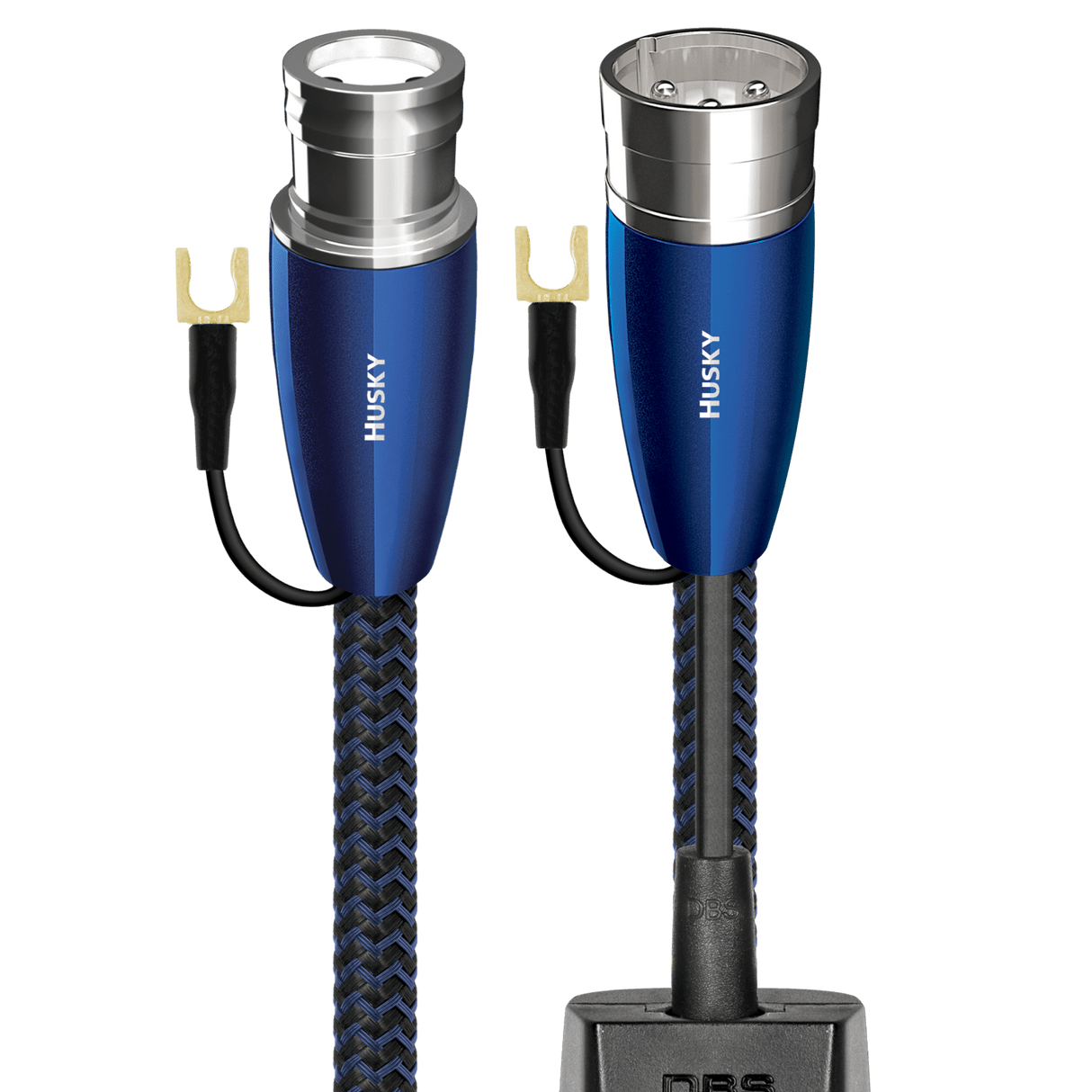 AudioQuest Husky XLR - HUSKY03X 3 m = 9 ft 10 in Blue on Black Braid