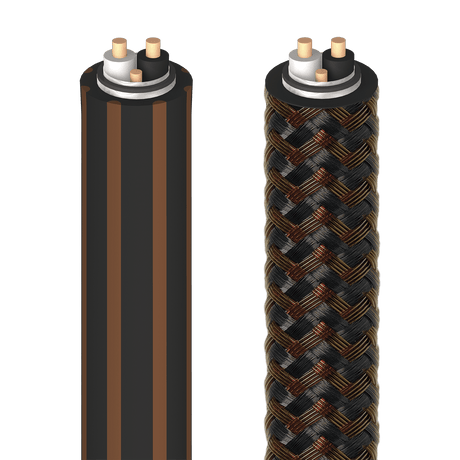 AudioQuest Mackenzie - MKENZIE164 164 ft = 50 m Black PVC with Brown Stripes
