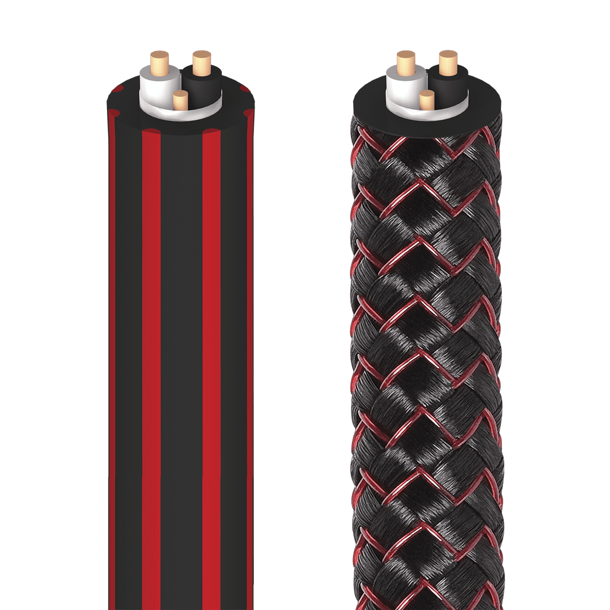 AudioQuest Red River - RRIVER328 328 ft = 100 m Black PVC with Red Stripes