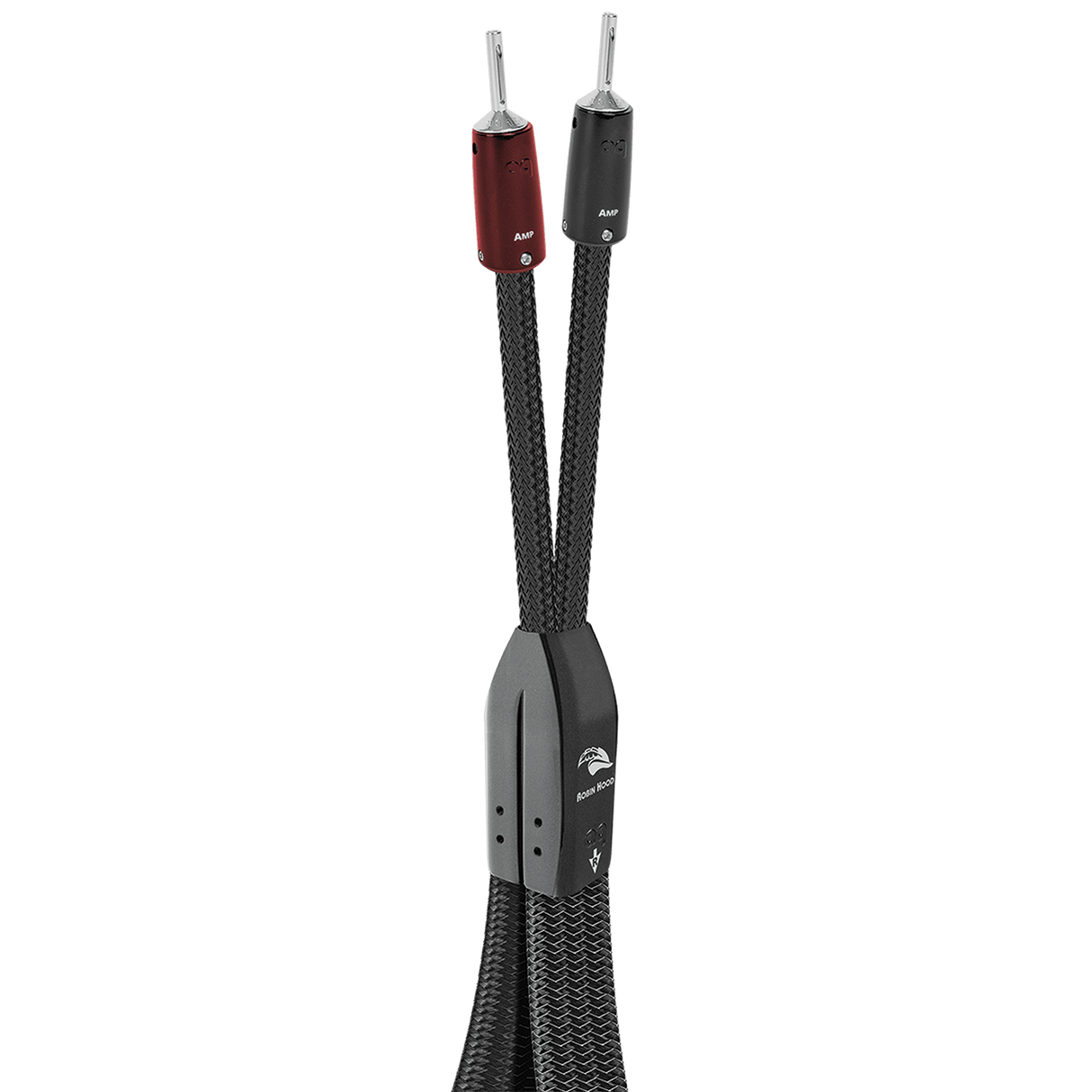 AudioQuest Robin Hood SILVER BiWire COMBO - RHOODSILBW8SM 8 ft = 2.4 m Pair 2 x Multi - Spades > 4 x Multi - Spades