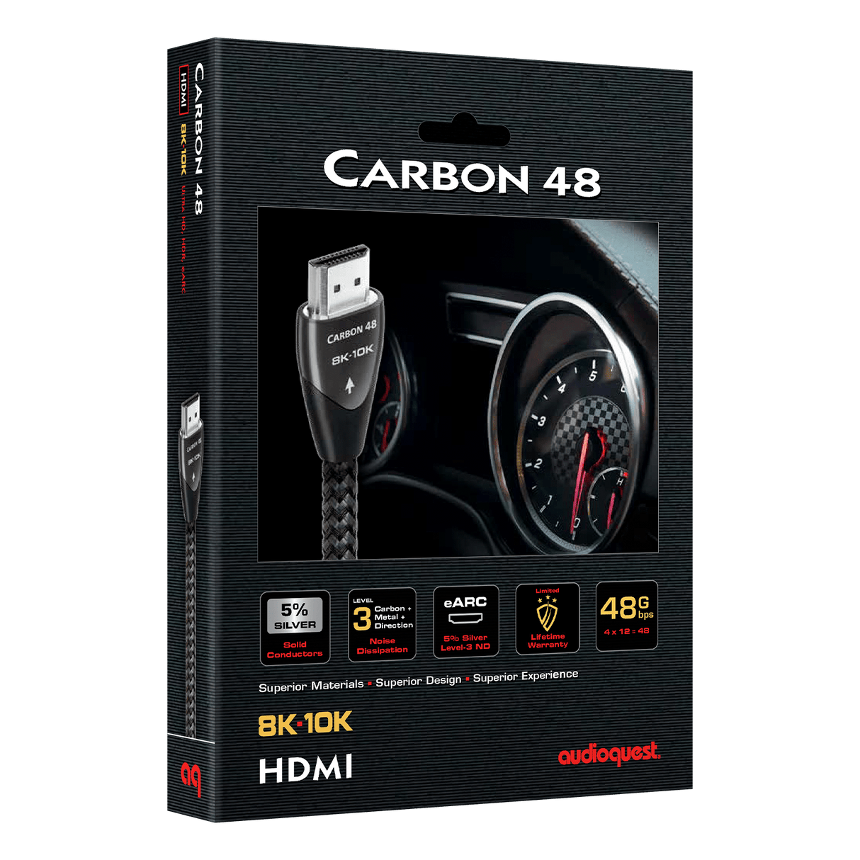 AudioQuest Carbon 48 - HDM48CAR075 0.75 m = 2 ft 6 in