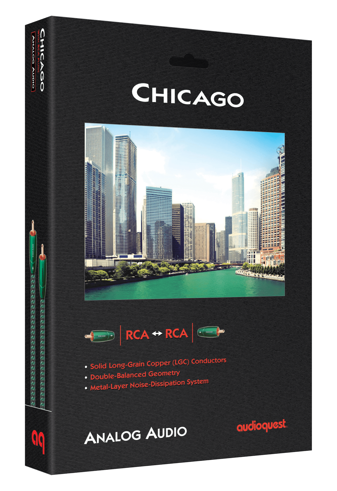 AudioQuest Chicago RCA > RCA - CHICAGO0.5 0.5 m = 1 ft 7 in Pair